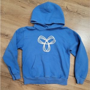 Women's Aritzia TNA blue & white hoodie size small